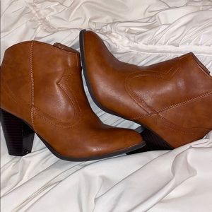 tan booties